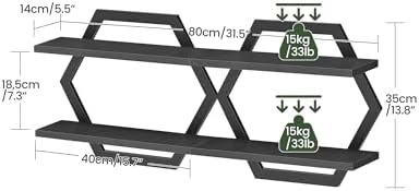 CHOEZON Hexagon Floating Shelves - Image 2