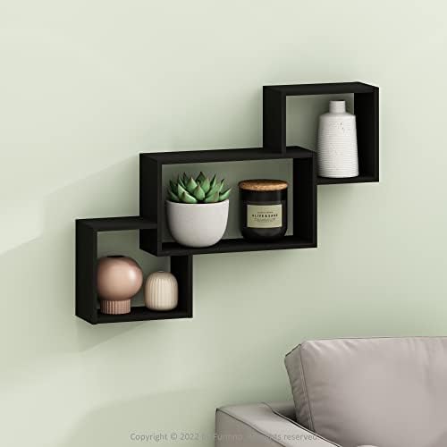 Furinno Rossi Interweave Wall Mount Floating Decorative Shelf - Image 2