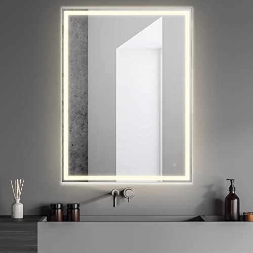 JONATHAN Y Pax LED Bathroom Vanity Mirror 36" x 48" Front Backlit - Image 2