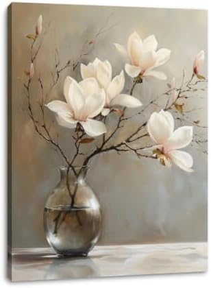 daktenn Floral Canvas Wall Art Bathroom Wall Art Pictures Wall Decor Home Decor by DakTennWallArt