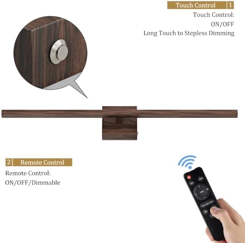 Rayogale Walnut Battery Operated Wall Sconce - Image 5
