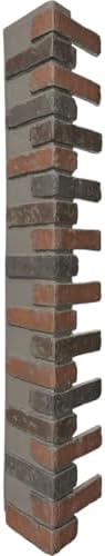 Outside Corner for EverStone Faux Classic Aged Brick Siding Panels, 8 1/2"W x by EkenaMillwork
