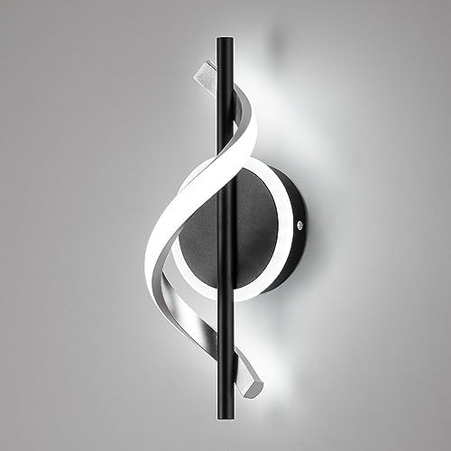EIDISUNY LED Wall Sconces Indoor, 12W LED Wall Mount Lights, Modern Spiral Wall by BuyNow%EF%BC%81