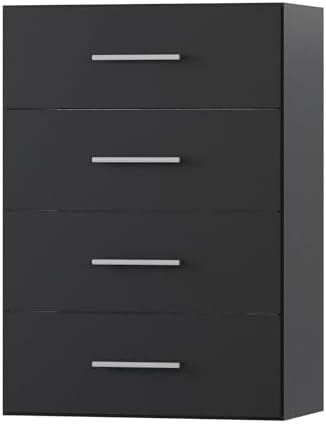 4 Drawer Short Tower Closet Unit, Modular Closet System, Wood Closet System by Unknown