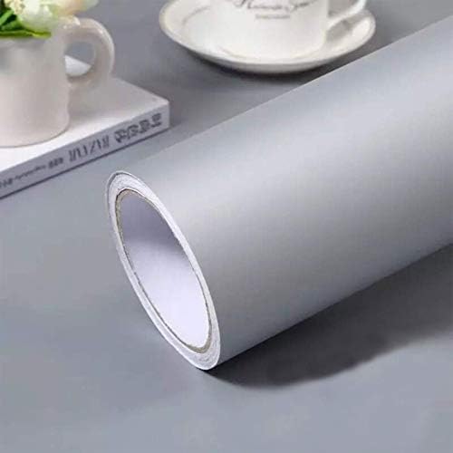 practicalWs Gray Self-Adhesive Wallpaper SelfA-dhesive Film Stick Paper by practicalWs