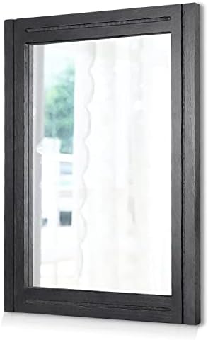 AAZZKANG Black Mirrors for Wall Rectangle Wood Framed Large Hanging Mirror by AAZZKANG