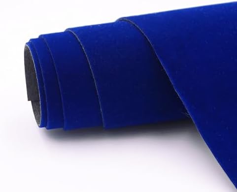 Blue Self Adhesive Soft Velvet Drawer Liner DIY Fabric Felt Liner - Image 2
