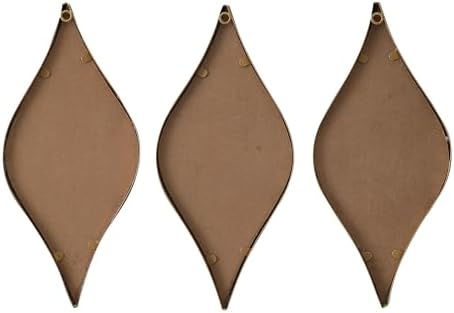 Decorative Tear Drop Gold Mirror Wall Decor 6 X 15 Inch - Image 7