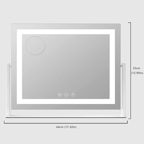 Gvnkvn Lighted Makeup Mirror, 17.3"x13" Hollywood Vanity Mirror - Image 2