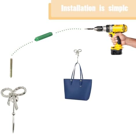 Bow Wall Hook 4 pcs Decorative Wall Hooks - Image 7