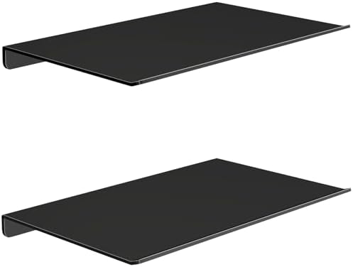 MKO 8" Small Floating Shelves for Wall, Metal Wall Mounted Shelf for Bathroom by MKO