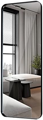 Rectangle Full Length Mirror 20"x55" Long Black Wall Mirror by GumcolyHomeDecoration