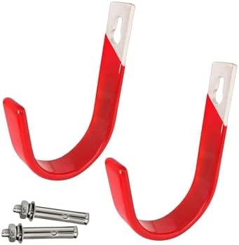 2Pcs Heavy-Duty wall Flat Iron Hooks by Unknown