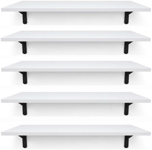 Floating Shelves for Wall Set of 5 by Unknown