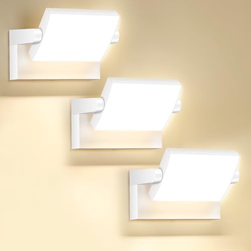 3Pack Outdoor LED Wall Light 40W White Flood Lights 350°Rotation by GXXGLEDWallLights