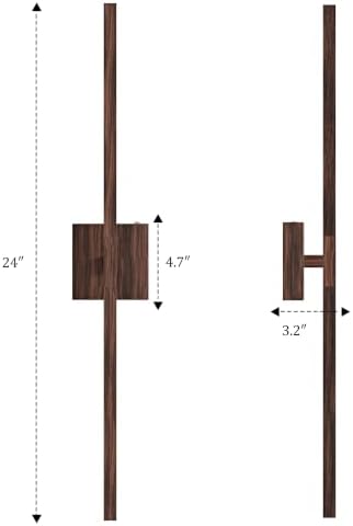 Rayogale Walnut Battery Operated Wall Sconce - Image 6