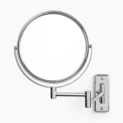JERDON Wall-Mounted Makeup Mirror by Jerdon