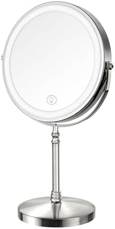 DEIOVWXS Makeup Mirror, Rechargeable Vanity Mirror by DEIOVWXS