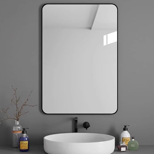 Metal Framed Bathroom Mirror Vanity Rectangle Wall Mounted Modern Mirrors - Image 6