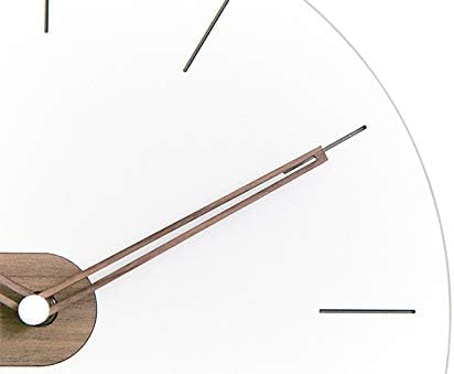 Stephanie Imports Modern Minimalist Exposed Wood Silent Wall Clock - Image 3