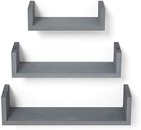 SRIWATANA Weathered Gray Floating Shelves by SRIWATANA