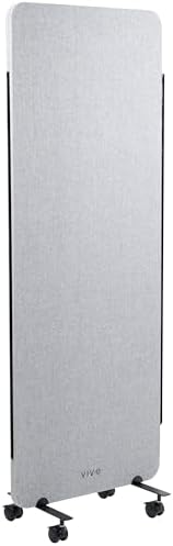 VIVO Gray Mobile 24 x 66 inch Privacy Panel, PP-1-T024G-M by VIVO