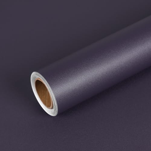 VEELIKE Dark Purple Peel and Stick Wallpaper Modern Deep Plum Wallpaper by VEELIKE