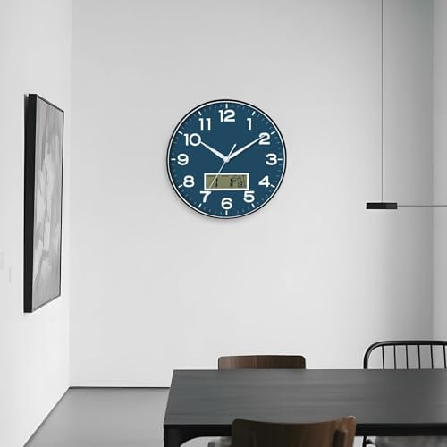 AKCISOT 12 Inch Wall Clock, Silent Battery Operated Analog Clock - Image 6