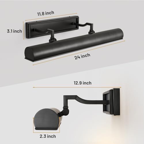 24in Modern Bronze Picture Lights - Image 2