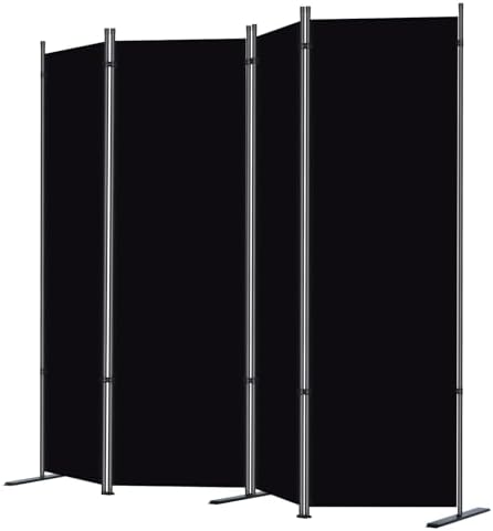 RANTILA 4 Panel Room Divider, 6 FT Folding Privacy Screen - Image 2