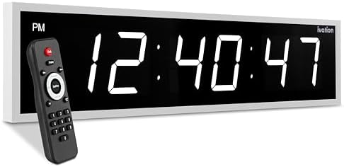 Ivation Oversized Digital Wall Clock by Ivation