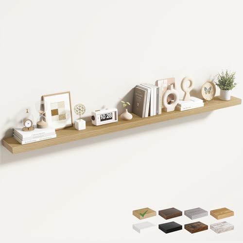 Acovy 72 Inch Floating Shelves for Wall 1 Pack, Wall Mounted Floating Shelf by Acovy