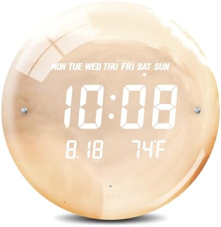 Digital LED Wall Clock for Home & Office by SCOAGE
