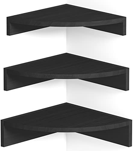 Alsonerbay Wood Corner Floating Shelves by Alsonerbay
