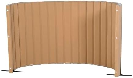 Angeles Room Divider, Acoustic Room Divider Panel, Natural Tan by Angeles
