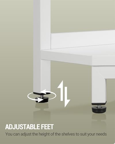 Hzuaneri Corner Shelf Stand 6-Tier Corner Bookshelf Storage Standing Shelf - Image 5