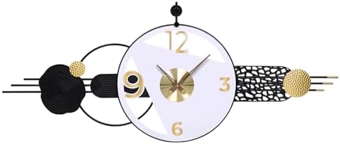 51x21 Inch Modern Abstract Silent Wall Clock Battery Powered - Image 7