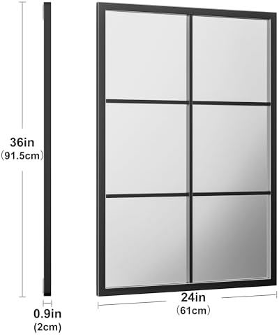 Dewfig Rectangle Wall Mirror - Image 6