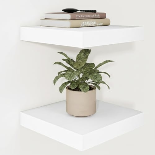 Vivelove Square Floating Shelves 12x12” Set of 2 by VIVELOVE