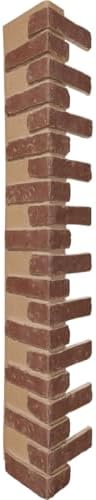 Outside Corner for EverStone Faux Classic Aged Brick Siding Panels, 8 1/2"W x by EkenaMillwork