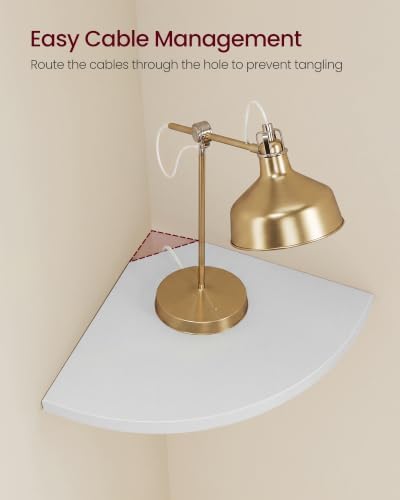 VASAGLE Floating Corner Shelves, 7.8 x 7.8 x 0.5 Inches - Image 6