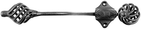 Renovators Supply Manufacturing Birdcage Double Wall Hook, Wrought Iron Black - Image 5