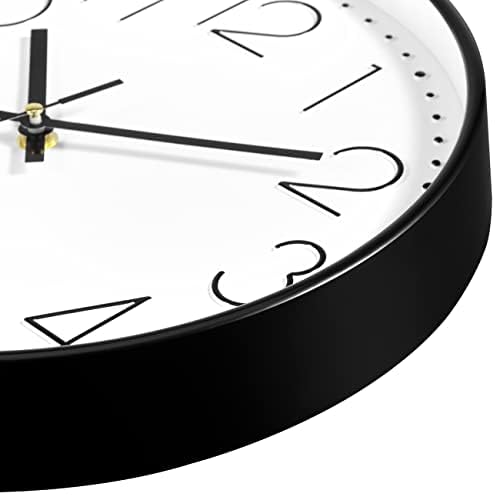 Foxtop 14" Modern Wall Clock Silent Battery Operated Analog Clock - Image 4