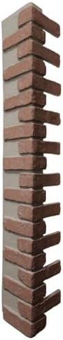 Outside Corner for EverStone Faux Classic Aged Brick Siding Panels, 8 1/2"W x by EkenaMillwork