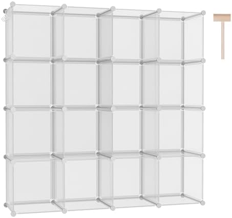 C&AHOME 16 Cube Storage Organizer Cube Shelves Units Storage Cubes by CAHOME