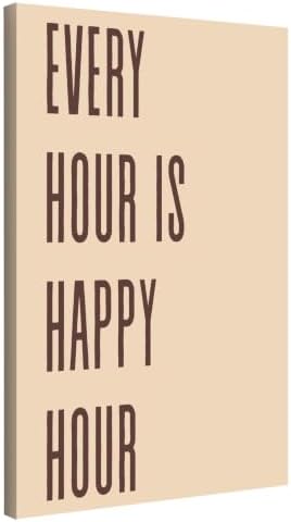 InkFlow Posters Every Hour Happy Hour Canvas Poster by InkFlowPosters