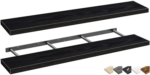 QEEIG Extra Long Floating Shelves by QEEIG