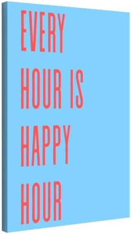 InkFlow Posters Every Hour Happy Hour Canvas Poster by InkFlowPosters