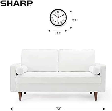Sharp 12-Inch Battery Wall Clock, Silent Non-Ticking - Image 4