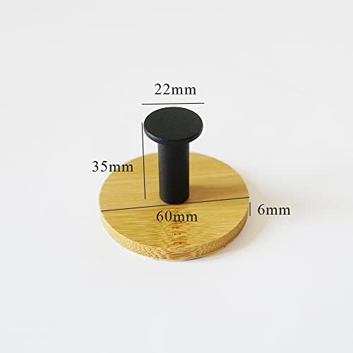 4pack Decorative Wood Wall Hook Coat Hooks - Image 3